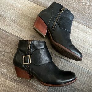 Kork-Ease® Bootie Large Black Block Heel Size 6.5